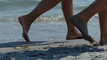 Füße im Sand